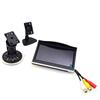 Cocar Auto Camion 5 Pollici TFT Monitor LCD Schermo Ventosa Cup & Dash Aspirazione Cavalletto Staffa di Montaggio 12V-24V 2 Canali RCA Ingressi Video per Macchina Fotografica Retrovisione DVD Media Player