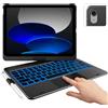 typecase Custodia Touch iPad 10a generazione con tastiera (11,9 pollici, 2022) e iPad A16 (11a generazione, 2025) - Rotabile a 360°, retroilluminazione a 11 colori, trackpad multi-touch, sottile e