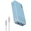 NOBIS 65W Power Bank 20000mAh, Power Bank Ricarica Rapida PD QC, 2 USB-C (In/Out) & 2 USB-A, Caricatore Portatile con Display Digitale per Laptop, Smartphone, Tablet, Auricolari