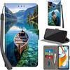 Haninsuze Cover per Xiaomi Redmi 10C Custodia Cover Pelle Libro Portafoglio con Porta Carte Magnetica Protezione Antiurto Cuoio Flip Case Custodia Cover per Redmi 10C, barca