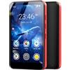 MECHEN Lettore MP3 da 96 GB, Bluetooth Spotify, lettore MP4 Android da 4,0 pollici, WLAN, modalità genitore, radio FM, compatibile con audiolo, Amazon Music, Deezer (rosso)