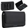ZXYJMXN Custodia orizzontale da uomo per Samsung Galaxy S25 S24 S23 S22 S21 Ultra, Plus, con supporto per carte di credito, in pelle, per Galaxy A13 A12 A54 A53 A52 A33, nero