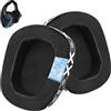 Wzsipod Cuscinetti di ricambio in gel per Logitech G933 Gaming Headset, si adatta anche a G35 G935 G930 G635 G633 G633S G533 G430 G431 G432 G433 G332 G230 G231 G233 Headphone (Nero/Bianco)