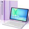 JADEMALL Custodia Tastiera per Samsung Tab S10 FE 10.9 2025/S9 FE 10.9 2023, Italiana QWERTY Tastiera Bluetooth con Portapenne per Galaxy Tab S9 FE/S10 FE 10.9/S9 11, Viola chiaro