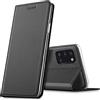 Verco case per Samsung Galaxy A31 Cover, Custodia a Libro Pelle PU per Samsung A31 Booklet Protettiva [magnetica integrata], Nero