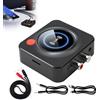 iwui Ricevitore Bluetooth 5.1 con Adattatore Bluetooth RCA 3.5mm Jack AUX per Home Sistema Stereo, Ricevitore audio senza fili per Hi-Fi e Altoparlanti, Portata 30m, Modalità Bassa, Batteria Integrata