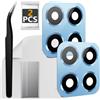 ExtKry 2 Pezzi Vetro Fotocamera per Honor X8 5G/X6 ，Blu | Qualità originale vetro fotocamera lente fotocamera camera glass sostituzione lente posteriore con kit riparazione.