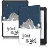 Yiernuo Custodia Compatibile con Kobo Clara Colour/Clara BW(2024)/Clara 2E(2022) &Tolino Shine Color/Shine 5(2024)/Shine 4(2022) eReader,Ultra Sottile Cover con Auto Sveglia/Sonno,Gatto pigro