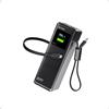 sharge Power Bank Portatile 170W, HyperTower 170 Caricatore Rapido 25000mAh con Cavi Integrati Retrattili, Display TFT Smart, 4 Porte USB per MacBook e iPhone Serie 17/16/15