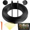 LbsAMP 6M Cavo Prolunga Dash Cam 4Pin con 20 Fascette e 1 Strumento Cavo Prolunga per Telecamera di Retromarcia per Auto Maschio a Femmina Cavo di Prolunga Registratore di Guida per Camion Camper