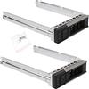 Heretom 2 Pezzi LFF Hard Drive Tray Caddy Disco Rigido Vassoio Slitta for Dell X7K8W Y796F Gen14 Server R250 R350 R240 R340 R440 R540 R740 R740xd R740xd2 R6415 R6515 R6525 R7415 R7425 R7515
