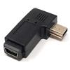 System-S Mini USB (Maschio) a Mini USB (Maschio) a 90° con Angolo Destro, Adattatore USB