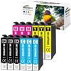 Starlet24 12x Cartucce 603XL per Epson 603XL Multipack per Epson Expression Home XP-2100 XP-2105 XP-3100 XP-3105 XP-4155 Workforce WF-2810 WF-2830 WF-2850
