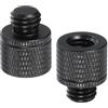 PATIKIL Adattatore Vite Treppiede 3/8 Femmina a M10 Maschio, 2Pz Vite per Microfono Vite Fotocamera Convertitore a Doppia Testa per Supporto Microfono Accessori Braccio