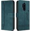 Bravoday Cover per OnePlus 8 PRO/OnePlus 8 PRO, Flip Custodia in Pelle PU con Slot per Schede, Portafoglio Custodia per OnePlus 8 PRO/OnePlus 8 PRO, Verde