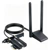 Ziyituod Scheda WiFi Ziyituod WiFi 7 da 6500 Mbps con Bluetooth 5.4, scheda di rete PCIe; BE7925S a 6 GHz/5 GHz/2,4 GHz, scheda PCI Express con Bluetooth e WiFi 7 per desktop/PC, solo Windows 11 (64 bit)