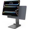 KU XIU X33 Supporto Magnetico Pieghevole per iPad Pro 11 M4 (2024), Supporto Regolabile a 360° in Lega di Alluminio per Tablet, Base Portatile da Scrivania per Disegno, Studio e Lavoro