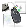 Rolling Square AirNotch Pro Dual - Tracker Android e Apple, Localizzatore Bluetooth Compatibile con Apple Find My e Google Android Find Hub, Suono 360°, Batterie Sostituibili, Air Tracker Tag Grigio