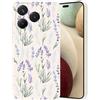 Guxira Cover Protettiva per Honor 400 Lite 5G, Carino Floreale Design Custodia Antiurto Silicone Cover Antipolvere Protettiva Case per Honor 400 Lite 5G - Lavanda