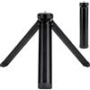 QIMEI-SHOP Treppiede Smartphone Treppiede Fotocamera Mini Tripod di Lega Alluminio Nero, Compatibile con GOPRO Fotocamera Telefono Webcam Gimbal, Portatile e Leggero