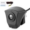 Qiilu Telecamera Frontale Telecamera Laterale per Auto Telecamera Anteriore Regolabile con Ampio Angolo di Visione di 170° Impermeabile Visione Notturna Monitor Cam per