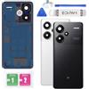 Eonpam Scocca Vetro Posteriore Sostituzione per Xiaomi Redmi Note 13 PRO+ Plus Originale Coperchio Copribatteria con Vetro Fotocamera+Ricambio Kit (Nero)