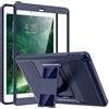 MoKo Cover per iPad 9.7 2018/2017, iPad 6ª Generazione/iPad 5ª Generazione, Custodia Full Body Coperta Protettiva Anti-Urti e Sporco con Pellicola Integrata & Supporto per iPad 9.7 Pollici, Blu Scuro
