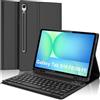 JADEMALL Custodia Tastiera per Samsung Tab S10 FE 10.9 2025/S9 FE 10.9 2023, Italiana QWERTY Tastiera Bluetooth con Portapenne per Galaxy Tab S9 FE/S10 FE 10.9/S9 11, Nero