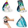 Gifts for Readers & Writers Supporto per cellulare Plusheez | Supporto per telefono 2 in 1 con salvietta in microfibra | Pulitore schermo | Supporto universale per telefono per bambini Bambini Adulti | Compatibile con eReader