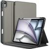 JETech Custodia per iPad Air 11 Pollici M4/M3/M2 (2026/2025/2024), iPad Air 5/4 (2022/2020 5a/4a 10,9 Pollici) con Portapenne, Sottile Folio Supporto Cover (Grigio Siderale)