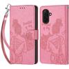 KENHONER Cover Compatibile con Samsung Galaxy A17 5G /A26 5G, Resistente Pelle PU Flip Libro Custodia [Protezione Completa] [Slot per Scheda] [Funzione di Supporto], Rosa