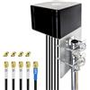Maswell Antenna 5-in-1 GPS/5G 4X4 MIMO, fino a 6dBi, Omni Cross Polarizzata Wideband 600-8000MHz 4G+ LTE-A 5G UWB, WiFi 6E, WiFi 7, GNSS GLONASS Beidou Gaileo, SMA Maschio