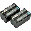 DSTE® 2 batterie ricaricabili agli ioni di litio NP-F750 per Sony CCD-SC5 CCD-TRV80PK DCR-TRV820 CCD-SC55 CCD-TRV81 DCR-TRV820K CCD-SC65 CCD-TRV815 DCR-TRV9 CCD-TR3 CCD-TRV82 DCR-TRV900 CCD-TR30. 00