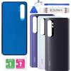 Eonpam Scocca Vetro Posteriore Sostituzione per Xiaomi Mi Note 10 Lite 5G Originale Back Cover Coperchio Copribatteria + Kit di Riparazione(Nero)