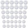 WEIESCIE 36 Pezzi Earbuds di Ricambio in Silicone Gommini Cuffie Universale Imbottiture per Auricolari Compatibile con la Maggior Auricolari (bianco trasparente ，3 Taglie)