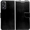 KEJI Cover Custodia per OPPO A38 4G, Cover Custodiaa Libro in Pelle Portafoglio con Supporto Flip Caso Supporto Stand Chiusura Magnetica OPPO A38 4G, Elegante (NERO)