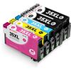 Clywenss Compatibili 35XL 35 XL Cartucce d'inchiostro Multipack per Epson WorkForce Pro WF-4740 WF-4730 WF-4725 WF-4720 WF-4740DTWF WF-4730DTWF WF-4725DWF WF-4720DWF Stampante, 5-Pezzi