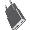 Bestwist Caricatore USB da 5 W, adattatore di ricarica universale ultra sottile (5 V 1 A) - 2 porte: USB-C + A - Compatibile con iPhone, lettori di eBook, spazzolini elettrici Xperia, lettori MP3 e