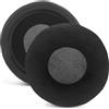 Miruchertter Cuscinetti auricolari di ricambio universali in velluto, 100 mm, adatti a molte cuffie grandi, rotondi, in memory foam, compatibili con Beyerdynamic, Sennheiser, AKG, ATH, Sony e altri, colore nero,