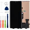 Duotipa Display OLED da 6,7, compatibile con Motorola Edge 50/Edge 50 Pro (con impronte digitali), display LCD touchscreen, montaggio con kit di strumenti di riparazione, nero