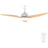 Cecotec Ventilatore da Soffitto con Luce EnergySilence Aero 5250 WhiteWood. 62 W, Diametro 121 cm, Lampada LED 18 W, Telecomando, 3 Velocità, Timer Fino a 8 Ore, 3 Pale, Estate/Inverno
