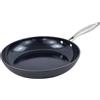Nerthus FIH 1632 Padella in Ceramica 24 cm Antiaderente, Padella Induzione per Tutti i Tipi di Cucina, Fondo Diffusore, Manico in Acciaio Inox