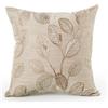 DRW Cuscino Quadrato in Poliestere con Imbottitura Decorata in Beige 12x43x43 cm