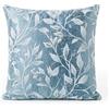 DRW Cuscino quadrato in poliestere con imbottitura decorata in blu, 12 x 43 x 43 cm