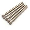 TopHomer 10 frese diamantate con punta rotonda, gambo da 3 mm, grana 150, per vetro, ceramica, metallo, pietra