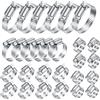 LuoJinZisy 40 Pezzi Fascette Stringitubo Set, Fascetta Stringitubo Regolabile 6-51mm, Fascette Metalliche, Fascette a Vite in Acciaio Inox, per Lavatrice, Tubi Piscina, Giardino, Tubi Gas, Acqua, Auto