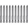 QUARKZMAN 10Pz #2 Punte Cacciavite Phillips PH2 1/4 Gambo Esagonale 2.56 (65mm) Lungo Acciaio S2 Magnetiche Inserti per Avvitatore per Cacciavite Elettrico Punte Trapano 0.236 (6mm) Asta