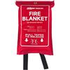 WISUALARM Coperta antincendio da cucina, coperta antincendio in fibra di vetro a norma DIN EN 1869:2019, coperta antincendio per cucina, casa, ufficio, campeggio, garage (1,2 m x 1,2 m)