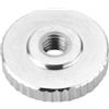 SOTOOLS - 10 dadi zigrinati M3 in acciaio inox SS304 piatto, in acciaio inox V2A, DIN 467, forma piatta, Ø 12 mm, altezza 3 mm, vite zigrinata per ingegneria meccanica e molto altro ancora