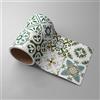 Dostear Bordo Decorazione Autoadesiva Rimovibile per Cucina Bagno Piastrelle Adesivo per Pareti Autoadesiva Modello Verde 10cm X 500cm